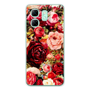 Силіконовий бампер з принтом (квіточки) на Смарт 10 HD (Букет квітів)