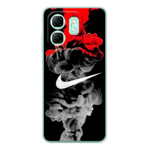 Силіконовый Чохол на Infinix Smart 10 HD з картинкою НАЙК – Nike дим