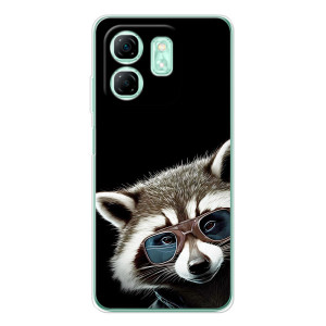 Силіконовий Чохол з Энотами  на Infinix Smart 10 HD – Стильний Єнот