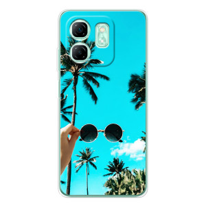 Силиконовый чехол с КАРТИНКАМИ лето для Infinix Smart 10 HD (AlphaPrint) – Взгляд лето