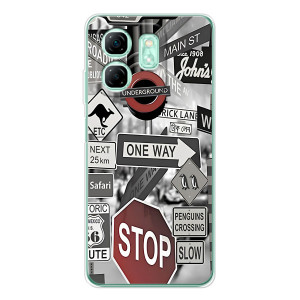 Яскраві Чохли з принтами для Infinix Smart 10 HD – Знаки
