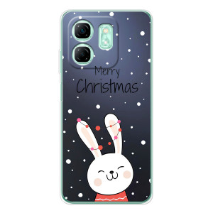 Зимние Чехлы для Смарт 10 ХД - прозрачный фон (Рождественский заяц)