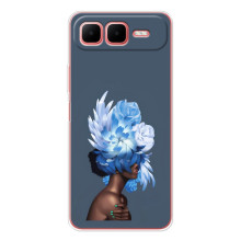 Чехлы (ART) Цветы на Infinix Smart 10 Plus (VPrint) (Цветы на голове)