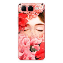 Чехлы (ART) Цветы на Infinix Smart 10 Plus (VPrint) (Глаза в цветах)