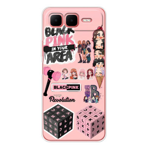 Чохли з картинкою для Infinix Smart 10 Plus – BLACK PINK колаж