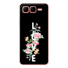 Чехлы для любимой на Смарт 10 Плюс (VPrint) (Цветы LOVE)