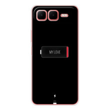 Чехлы для любимой на Смарт 10 Плюс (VPrint) (Love battery)
