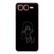 Чехлы на тему: Итачи Учиха для Infinix Smart 10 Plus (AlphaPrint) (силуэт Итачи)