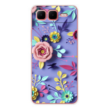Чехлы с Цветами для Infinix Smart 10 Plus (VPrint) (Цветочный дизайн)