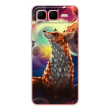 Чехлы с картинкой Лисички для Infinix Smart 10 Plus (VPrint) (Лисица в космосе)
