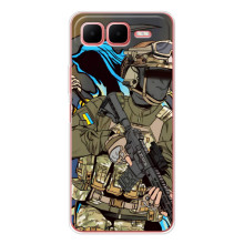 Чехлы с картинкой ЗСУ для Infinix Smart 10 Plus (AlphaPrint) (Воїн ЗСУ)