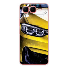 Чехлы с Машинами на Смарт 10 Плюс (VPrint) (Желтая машина)