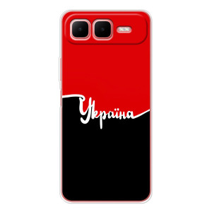 Чехлы УПА (Красно-Чёрный) на Infinix Smart 10 Plus – Украина УПА
