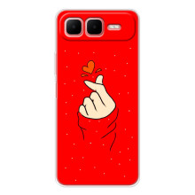 Чохол (Знак сердечка) для Infinix Smart 10 Plus – Сердечко на червоному