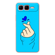 Чохол (Знак сердечка) для Infinix Smart 10 Plus – Сердечко на синоьому
