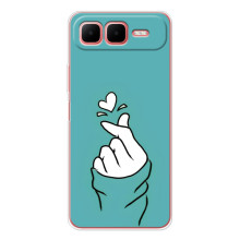 Чохол (Знак сердечка) для Infinix Smart 10 Plus – Сердечко на бірюзовому