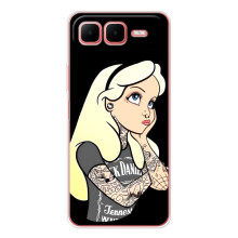 Чехол с печатью для Infinix Smart 10 Plus - (Мода) (AlphaPrint) (Девочка в тату)