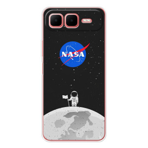 Силиконовый бампер с принтом "Наса" на Infinix Smart 10 Plus – Космонавт NASA