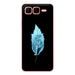 Чехол с картинками на черном фоне для Infinix Smart 10 Plus – Листочек