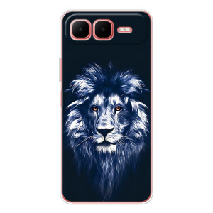 Чехол с картинкой на Infinix Smart 10 Plus – Лев - синий