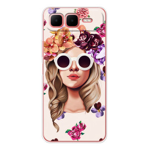 Чохол з картинкою Модні Дівчата Infinix Smart 10 Plus (Дівчина в окулярах)