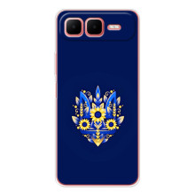Чохол з картинкою (Патріотичний ГЕРБ) на Infinix Smart 10 Plus – Герб в квітах