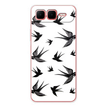 Чехол с птицами на Infinix Smart 10 Plus (VPrint) (Ласточки)