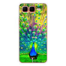 Чехол с птицами на Infinix Smart 10 Plus (VPrint) (Яркий Павлин)