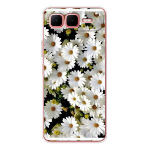 Чохол з ромашками на Infinix Smart 10 Plus – Рамка в ромашках