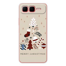 Чехол Санта Клаус для Infinix Smart 10 Plus (Merry Christmas)