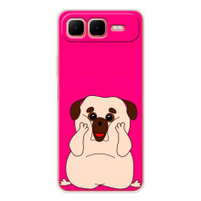 Чохол (ТПУ) Милі песики для Infinix Smart 10 Plus (Веселий Мопсік)