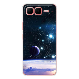 Чехол (ТПУ) с планетами на Infinix Smart 10 Plus – Космический вид