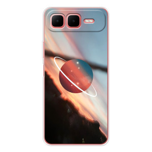Чехол (ТПУ) с планетами на Infinix Smart 10 Plus – Сатурн