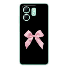 Чехол банты для Infinix Smart 10 Plus – Бант на черном