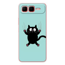 Чехол с милыми котиками на  – Черный кот