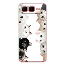 Чехол с милыми котиками на  – Черно-белые котики