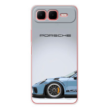 Чехол с авто Порше для Infinix Smart 10 Plus – Голубой Порше