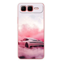 Чехол с авто Порше для Infinix Smart 10 Plus – Розовый Порше