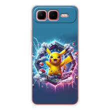 Чохол з Пікачу на Infinix Smart 10 Plus – Лого Пікачу