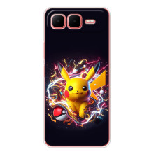 Чохол з Пікачу на Infinix Smart 10 Plus – Пікачу з м'ячем