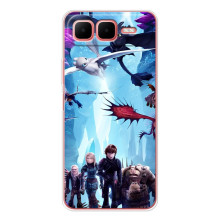 Чехол с принтом дракон Беззубик для 