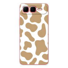 Чохол з принтом корови на Смарт 10 Плюс (Бежевий принт)