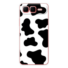 Чохол з принтом корови на Смарт 10 Плюс (Чорний принт)