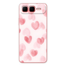 Чехол с розовым рисунком для Infinix Smart 10 Plus – Розовые сердечки
