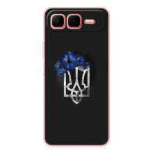 Чехол с украинским гербом на Infinix Smart 10 Plus – Герб с цветком
