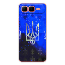 Чехол с украинским гербом на Infinix Smart 10 Plus – Гербы на синем