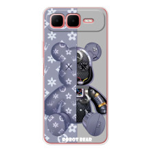 Крутые Чехлы Луи Виттон для Infinix Smart 10 Plus (AlphaPrint) (Робот Мишка)