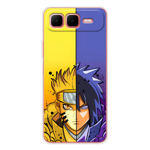 Купить Чохли на телефон з принтом Anime для Infinix Smart 10 Plus – Naruto Vs Sasuke