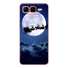 Новорічні Чохли для Смарт 10 Плюс (VPrint) (Санта - місяць)