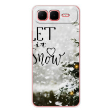 Новорічні, Святкові Чохли для Infinix Smart 10 Plus - 2024 год (Let it snow)
